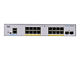 Cisco Business 350 Series CBS350-16P-E-2G - Switch - L3 - managed - 16 x 10/100/1000 (PoE+) + 2 x Gigabit SFP - rack-mountable - PoE+ (120 W) 1 thumbnail image