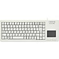 CHERRY XS Touchpad Keyboard G84-5500 - Cable Connectivity - USB Interface - 88 Key - English (US) - TouchPad - Mechanical Keyswitch - Light Gray - TAA Compliant