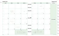 Day-Timer® 90% Recycled Original Organizer Refill, 8 1/2" x 11", 2 Pages Per Month, January-December 2016