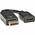 Eaton Tripp Lite Series DisplayPort to HDMI Video Adapter Video Converter (M/F), HDCP, Black, 6 in. (15 cm) - P136000 1 thumbnail image