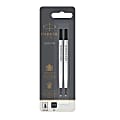 Parker® Rollerball Pen Refill, Medium Point, 0.7 mm, Black, Pack Of 2 1 thumbnail image