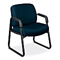 HON® Pyramid Series Mid-Back Fabric Guest Chairs, 35"H x 28 1/4"W x 27"D, Black Frame, Mariner Fabric
