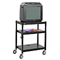 Safco® 36"-Tall Height-Adjustable Audio/Visual Cart