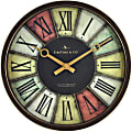 FirsTime® Prismatic Wall Clock, 12", Brown/Gold 1 thumbnail image