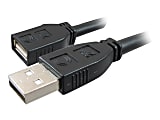 Comprehensive Pro AV/IT Active Plenum USB A Male to A Female Cable 50ft - 50 ft USB Data Transfer Cable for Webcam, Whiteboard, Printer - First End: 1 x USB 2.0 Type A - Male - Second End: 1 x USB 2.0 Type A - 480 Mbit/s - Extension Cable - 24/22 AWG