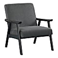 Office Star Weldon Accent Armchair, Charcoal 1 thumbnail image
