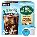 Green Mountain Coffee® Single-Serve K-Cup® Pods, Medium Roast, Brew Over Ice Vanilla Caramel, Carton Of 24 1 thumbnail image