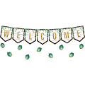 Teacher Created Resources Eucalyptus Pennants Welcome Bulletin Board Set, Multicolor, Set Of 53 Pieces