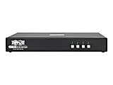 Tripp Lite 2-to-1 HDMI Switch Secure KVM Switch, HDMI to DisplayPort - 4-Port, 4K, NIAP PP3.0 Certified, Audio, CAC, Single Monitor - KVM / audio switch - 4 x KVM / audio - 1 local user - desktop - TAA Compliant