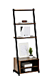 Realspace® Belling 73"H Leaning 3-Shelf Bookcase, Modern Oak 1 thumbnail image