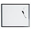 U Brands® Magnetic MOD Dry-Erase Board, 20" x 16", White, Black/Gray Plastic Frame