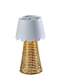Adesso Tory LED Cordless Table Lamp, White/Rattan with White Metal Shade 1 thumbnail image