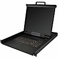 StarTech.com Rackmount KVM Console - 1U 19" LCD Monitor Single Port VGA KVM Server Rack Drawer includes Cables & Hardware - USB Support 1 thumbnail image