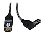 Eaton Tripp Lite Series High-Speed HDMI Cable with Swivel Connectors, Digital Video with Audio, UHD 4K (M/M), 3 ft. (0.91 m) - HDMI cable - HDMI male to HDMI male - 3 ft - triple shielded