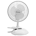 Holmes 2-Speed Clip/Table Personal Fan, 7-1/2" x 12", White