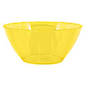 Amscan 5-Quart Plastic Bowls, 11" x 6", Yellow Sunshine, Set Of 5 Bowls