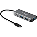 StarTech.com 4 Port USB C Hub to 3x USB-A 1x USB-C - 10Gbps USB 3.1 Gen 2 Type C Hub - 100W Power Delivery Passthrough Charging - Portable - Portable 4 Port USB-C hub USB 3.1/3.2 Gen 2 SuperSpeed 10Gbps