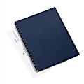 GBC® Linenweave™ 30% Recycled Binding Covers, 8 1/2" x 11", Navy Blue, Box Of 200