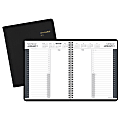 AT-A-GLANCE® Daily Appointment Book, 24 Hour, 6 7/8" x 8 3/4", Black, January to December 2018 (7082405-18)
