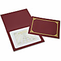 Geographics 30% Recycled Certificate Holder, 8 5/16" x 11 3/4", Burgundy, Pack of 6 1 thumbnail image