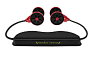Mind Reader Ab Roller With Handles, Red 1 thumbnail image