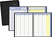 AT-A-GLANCE® QuickNotes® Weekly/Monthly Appointment Book, 8 1/4" x 10 7/8", 30% Recycled, Black, January to December 2016