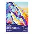 Brea Reese Acrylic Paper Pad, 9" x 12", 40 Sheets, White