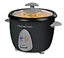 HomeCraft HCRC Rice Cooker & Food Steamer, 6-Cup, Black 1 thumbnail image