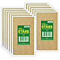 Eureka Presto-Stick Foil Star Stickers, 3/4", Gold, 175 Stickers Per Pack, Set Of 12 Packs