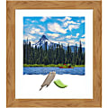 Amanti Art Rectangular Wood Picture Frame, 24” x 28” With Mat, Carlisle Blonde 1 thumbnail image