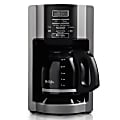 Mr. Coffee 12-Cup Programmable Coffee Maker With Rapid Brew, Silver/Black