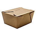 Karat Fold-To-Go Boxes, 30 Oz, Kraft, Case Of 450 Boxes