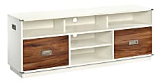 Sauder® Vista Key Entertainment Credenza For 60" TVs, Pearl Oak/Blaze Acacia 1 thumbnail image