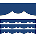 Creative Teaching Press® EZ Borders, Blue Stylish Scallops, 48’ Per Pack, Set Of 3 Packs 1 thumbnail image