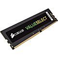 Corsair ValueSelect 8GB DDR4 SDRAM Memory Module - 8 GB (1 x 8GB) - DDR4-2666/PC4-21300 DDR4 SDRAM - 2666 MHz - CL18 - 1.20 V - Non-ECC - Unbuffered - 288-pin - DIMM