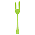 JAM PAPER Premium Utensils Party Pack, Plastic Forks, Lime Green, 48 Disposable Forks/Pack  1 thumbnail image