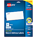 Avery® Easy Peel® Address Labels With Sure Feed® Technology, 8195, Rectangle, 2/3" x 1-3/4", Matte White, Pack Of 1,500 1 thumbnail image