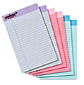 Tops™ Prism+™ Legal Pads, 5" x 8", Narrow Ruled, 100 Pages (50 Sheets) Per Pad, Pack Of 6 Pads, Assorted Colors