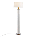 LumiSource Rope Contemporary Floor Lamp, 62"H, White/Natural