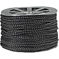 Partners Brand Twisted Polypropylene Rope, 1,150 Lb, 1/4" x 600', Black 1 thumbnail image