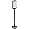 MasterVision® Rectangular Easy-Clean Dry-Erase Sign Stand, 15 5/16" x 10 5/8", Silver/Black 1 thumbnail image