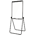 MasterVision Footbar Non-Magnetic Dry-Erase Whiteboard Easel, 27" x 41", Plastic Frame With Black Finish 1 thumbnail image
