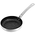Korkmaz Gastro Professional Series Aluminum Nonstick Tava And Frypan, 9”, Brushed Silver 1 thumbnail image