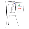 MasterVision™ Gold Ultra™ Magnetic Tripod Easel, 29 1/2" x 41", Black/Gray