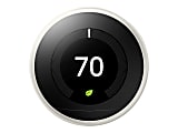 Google™ Nest Programmable Learning Thermostat with Temperature Sensor, 3rd Generation, White 1 thumbnail image
