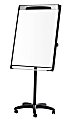 MasterVision® Platinum PureWhite™ Porcelain Magnetic Mobile Dry-Erase Whiteboard Easel, 29" x 41" Metal Frame With Black/Gray Finish 1 thumbnail image