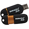 Duracell 4GB Capless DU-ZP-04G-CA-N3-R USB 2.0 Flash Drive - 4 GB - USB 2.0 - Black, Copper - 5 Year Warranty