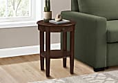 Monarch Specialties Lee Round Accent Table, 22-3/4”H x 17-1/4”W x 17-1/4”D, Brown 1 thumbnail image