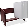 Carver Wood Binder Rack - 16 x Binder - 1 Compartment(s) - 10" Height x 17" Width x 10" Depth - Desktop - Mahogany - Hardwood - 1Each 1 thumbnail image