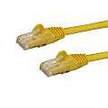 StarTech.com 10ft CAT6 Ethernet Cable - Yellow Snagless Gigabit CAT 6 Wire 1 thumbnail image